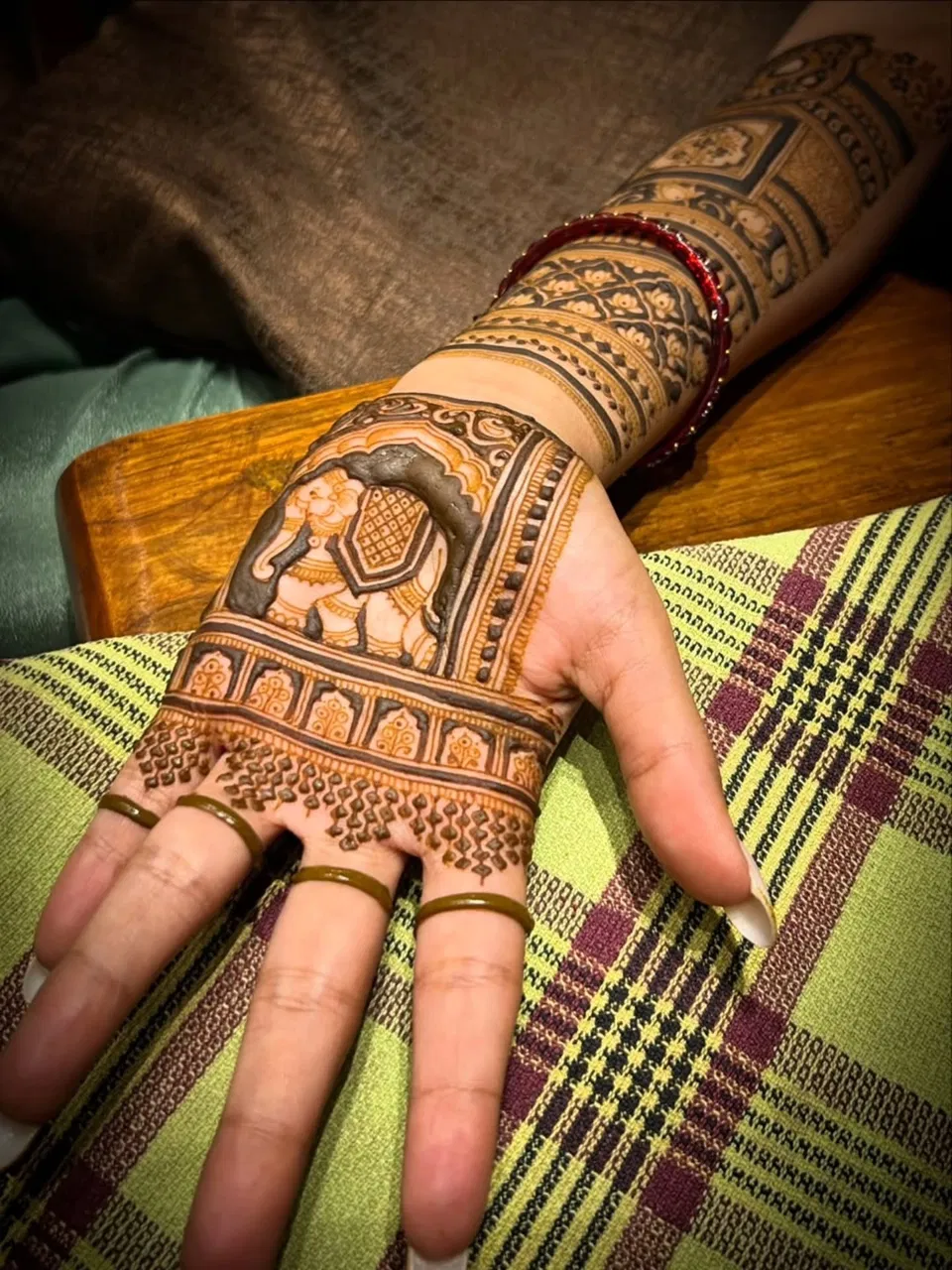 Bridal Front Hand Mehndi Design