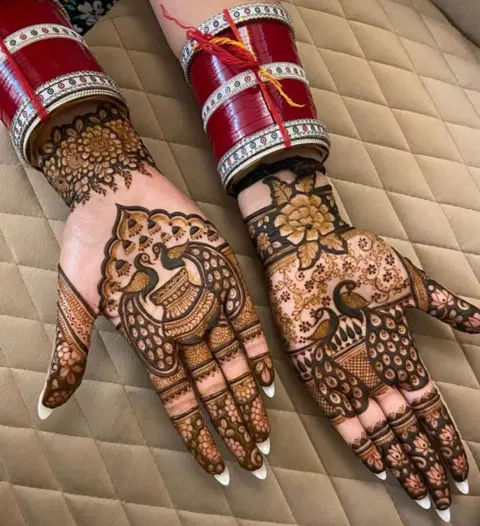 bridal figure mehndi design