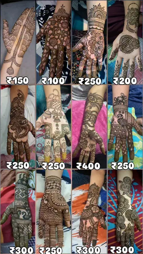 figure front hand mehndi design