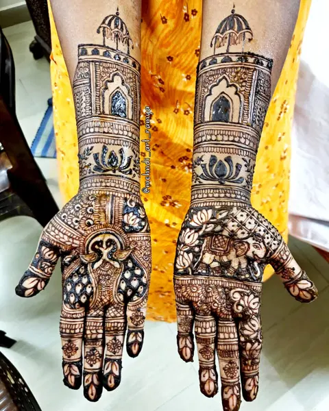 figure mehndi design