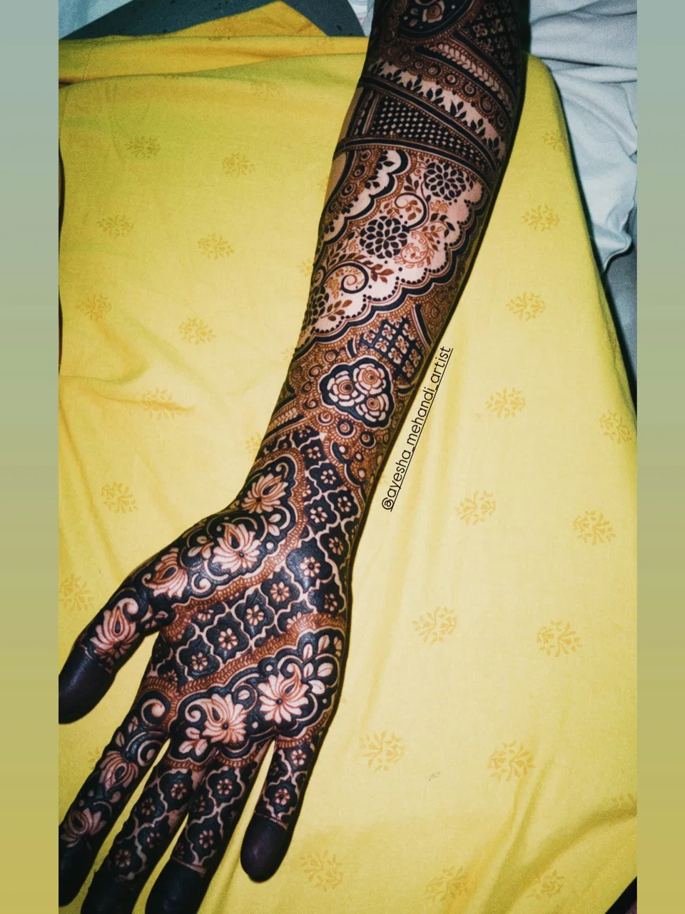 Bridal Full Hand Mehndi Design with Jaal (2)
