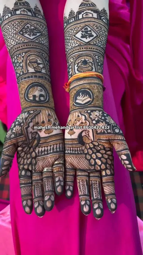 bridal figure mehndi design