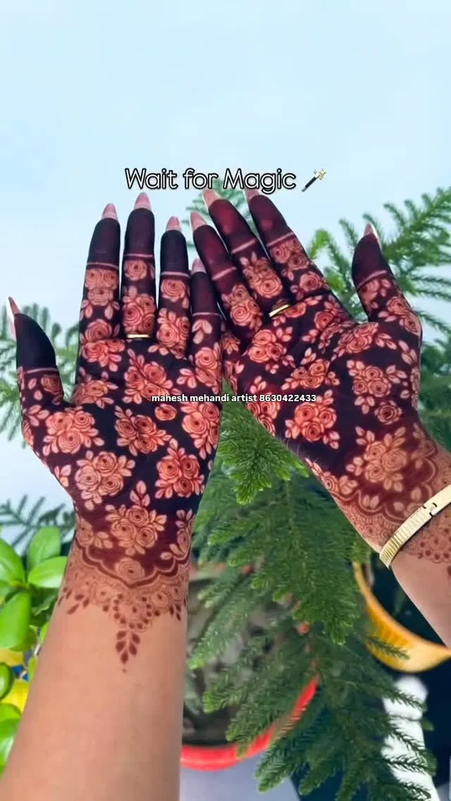 Bridal Back Hand Mehndi Design (2)