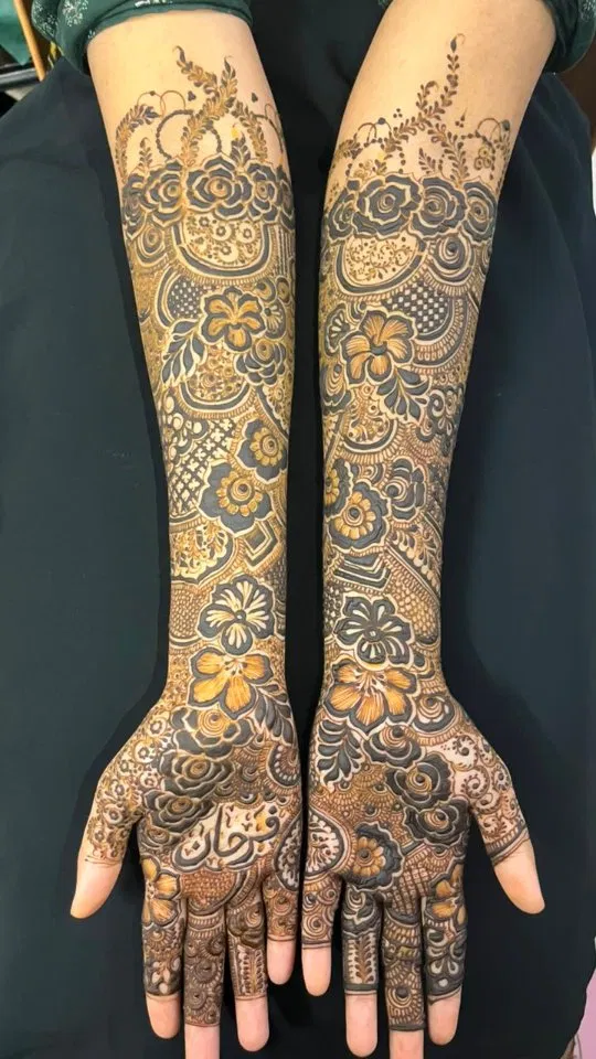 Front Hand Mehndi Design