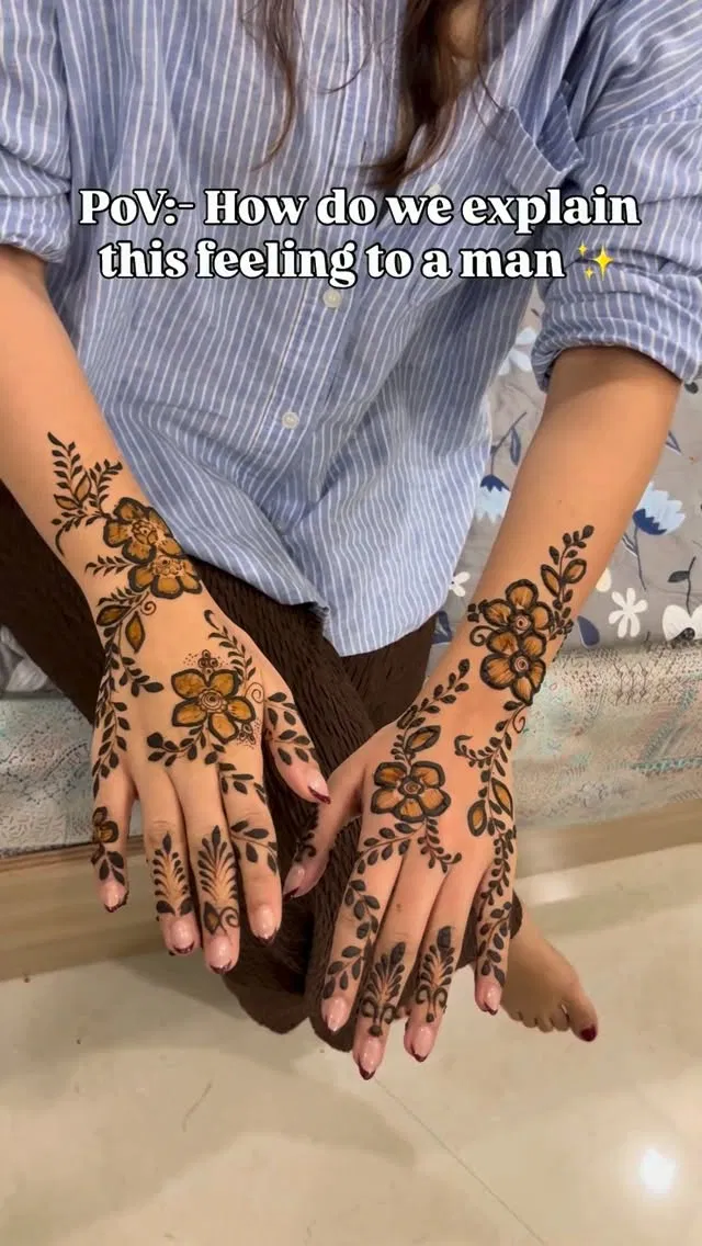 Arabic Simple Front Hand Mehndi Design