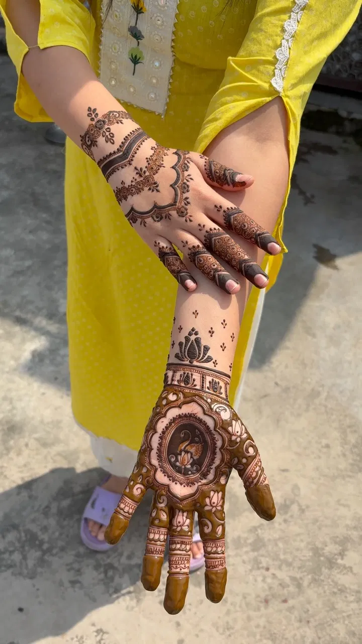 Front Hand Mehndi Design