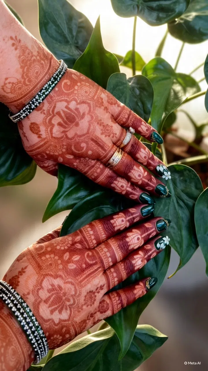 Front Hand Mehndi Design (2)
