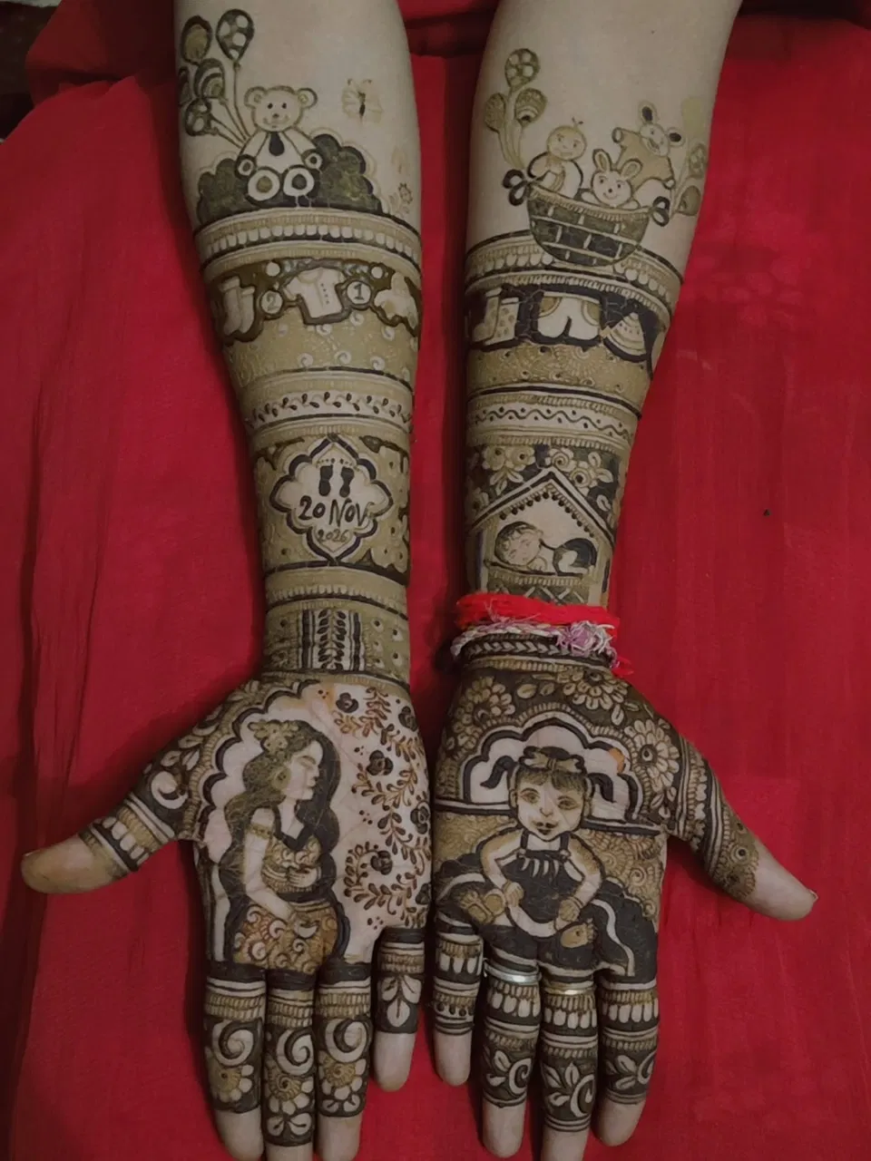 Full Hand Mehndi Design with Figures