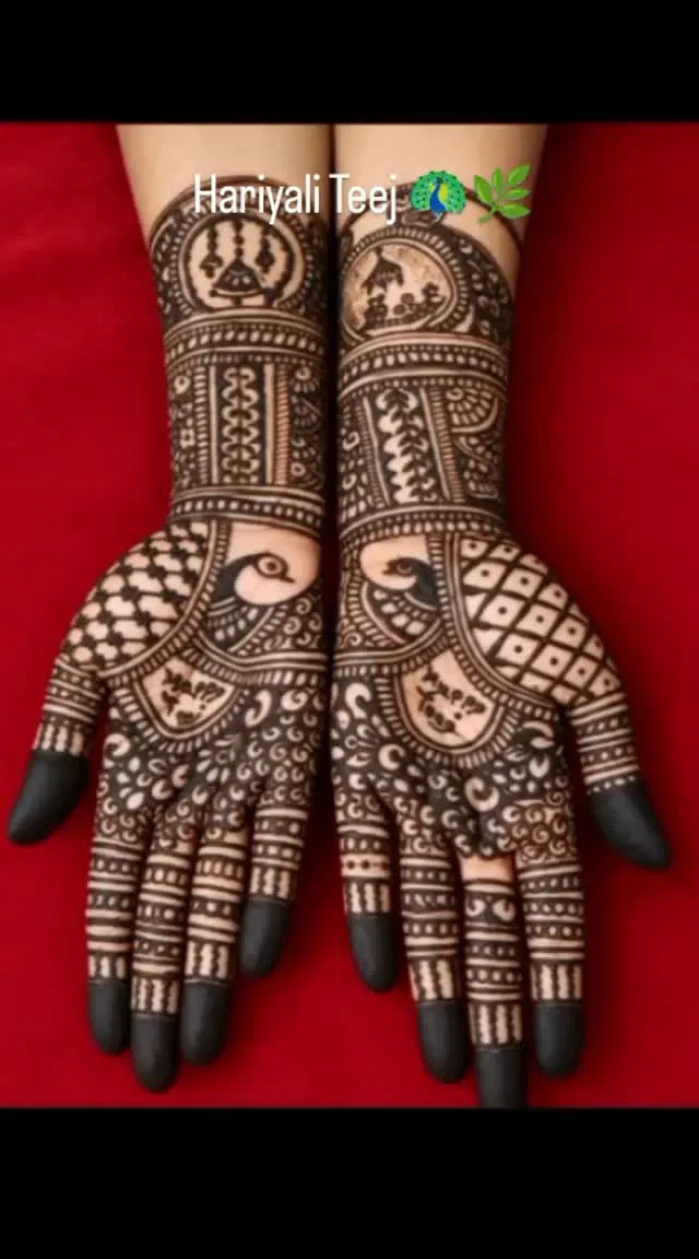 Mehndi Design with Figures