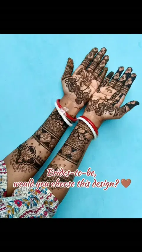 heart full hand mehndi design