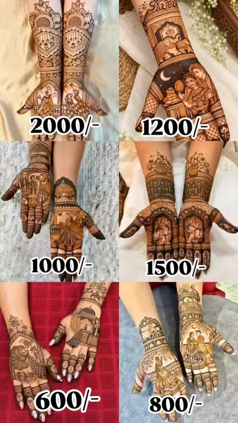 figure front hand mehndi design