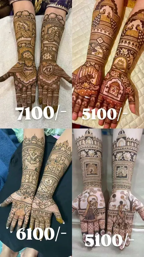 arabic bridal figure full hand mehndi design