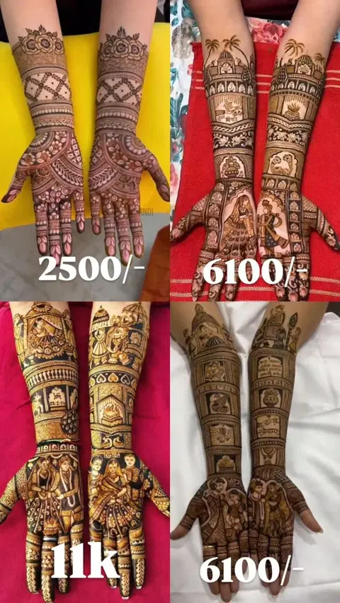 figure front hand mehndi design