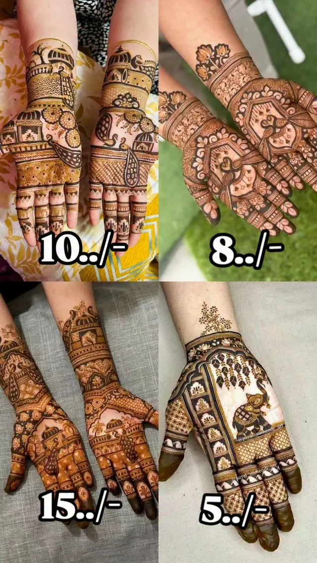 Mehndi Design with Figures