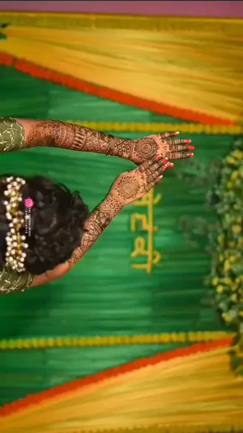 bridal front hand mehndi design