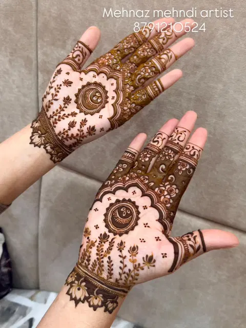 back hand mehndi design