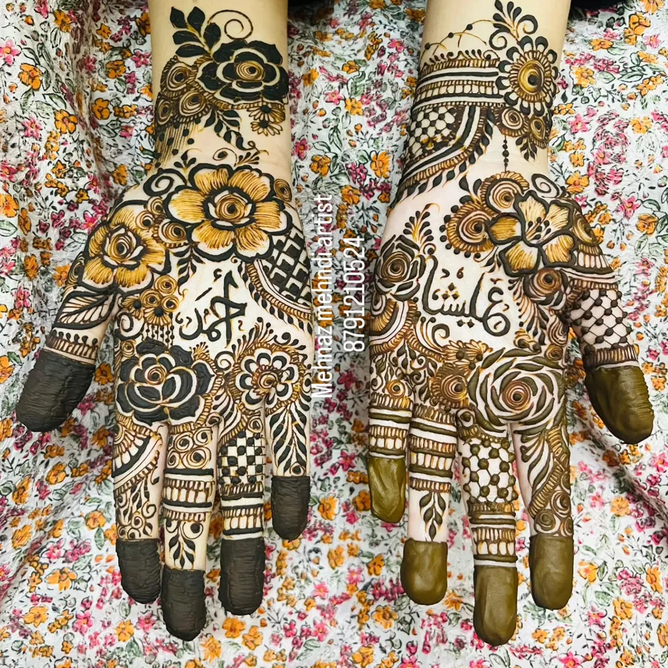 Mehndi Design with Figures (3)