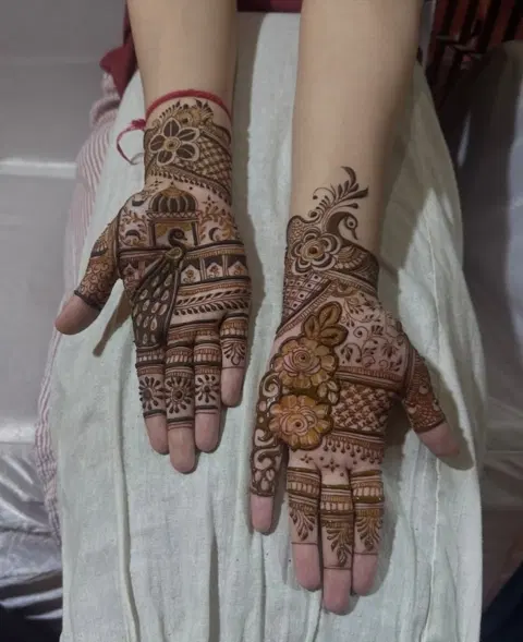 arabic front hand mehndi design