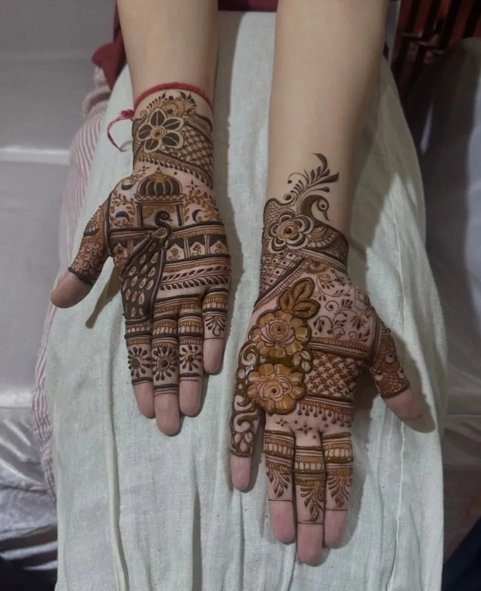 Arabic Front Hand Mehndi Design