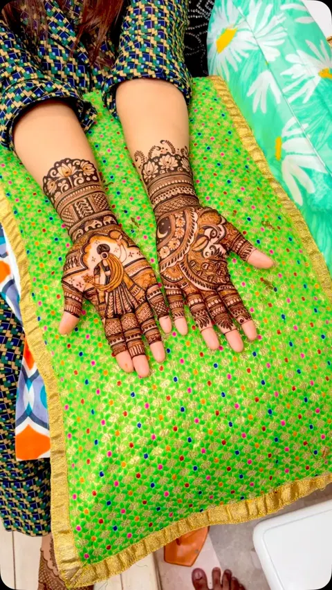 arabic front hand mehndi design