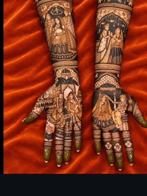 figure mehndi design