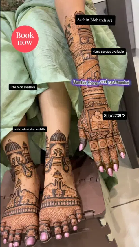 back hand mehndi design