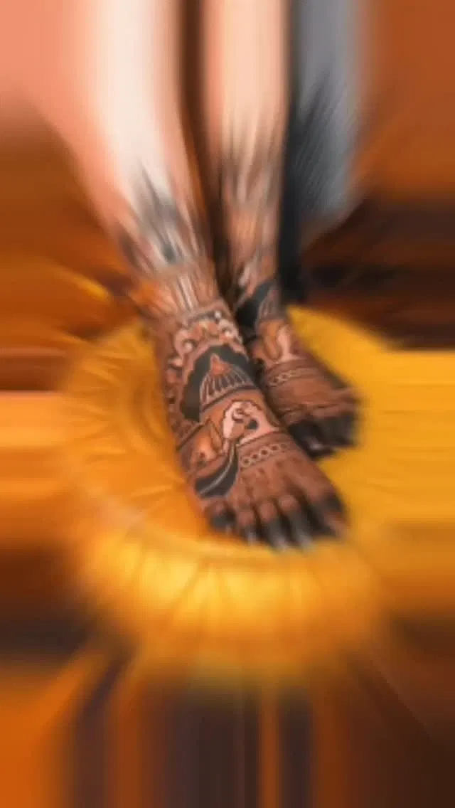 Indian Back Hand Mehndi Design
