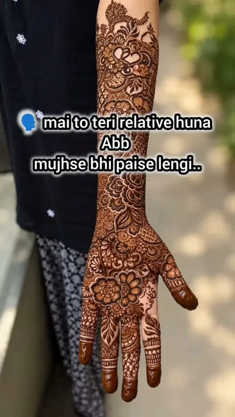 front hand mehndi design