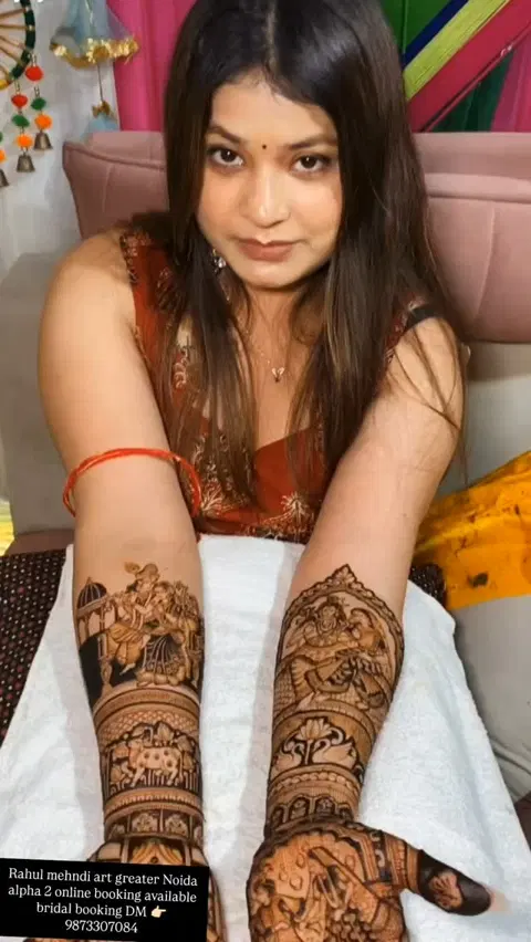 full hand mehndi design