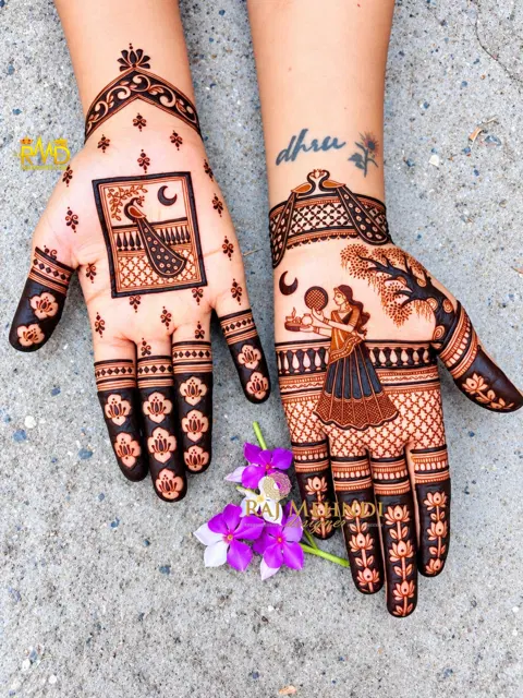 jaal mehndi design