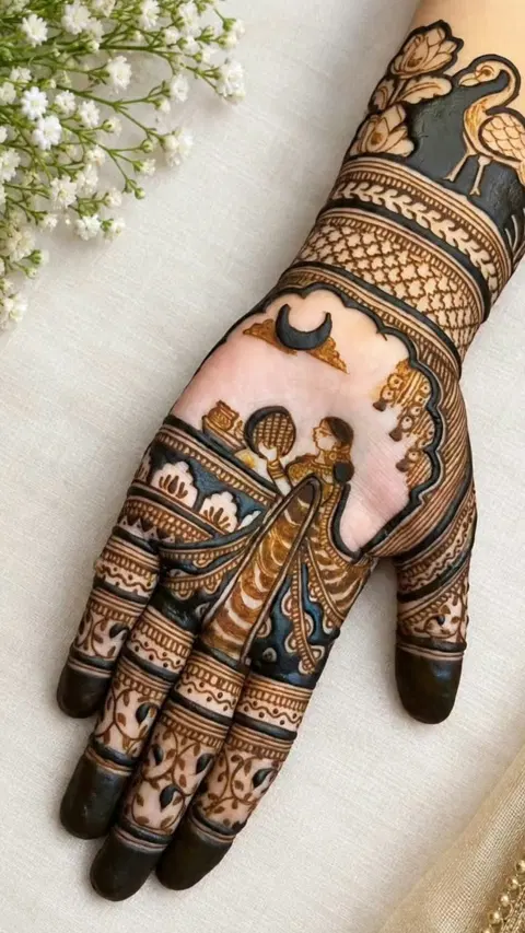 figure mehndi design
