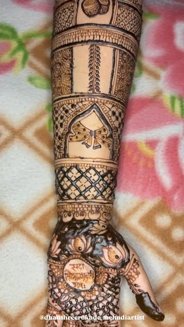 Aesthetic Full Hand Mehndi Design