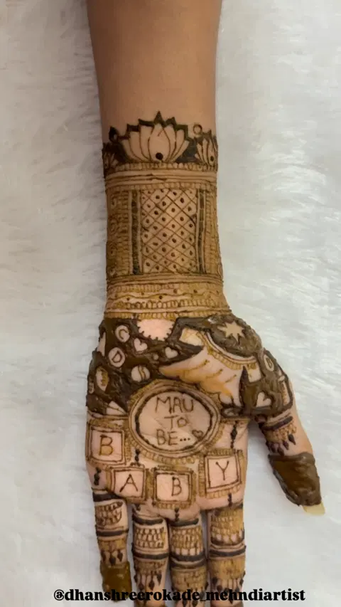 aesthetic full hand mehndi design