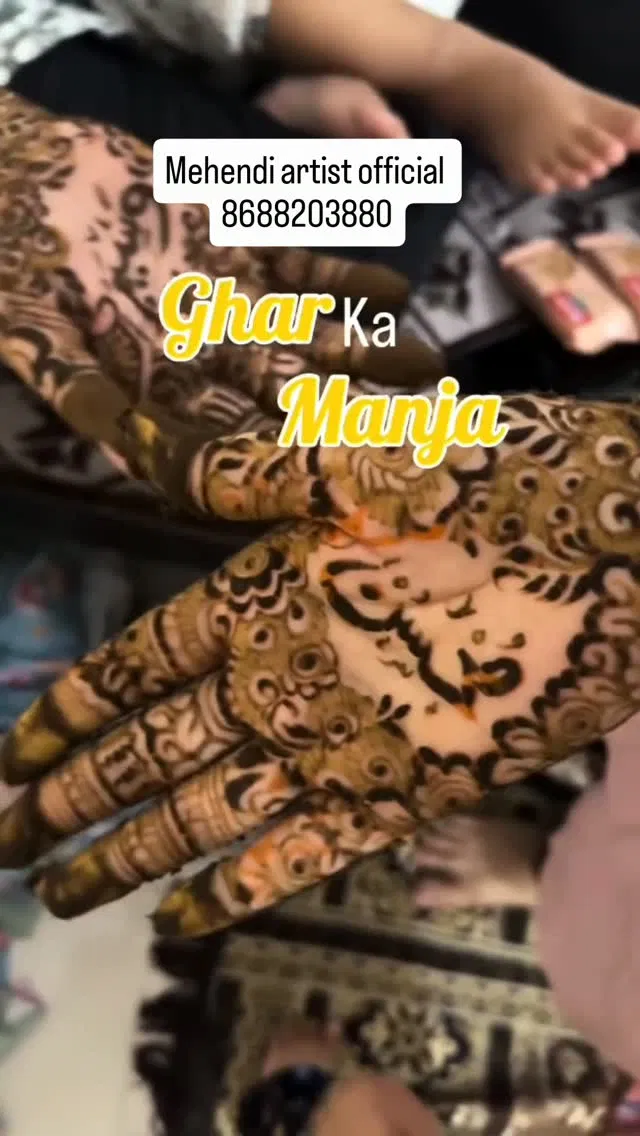 Aesthetic Bridal Back Hand Mehndi Design