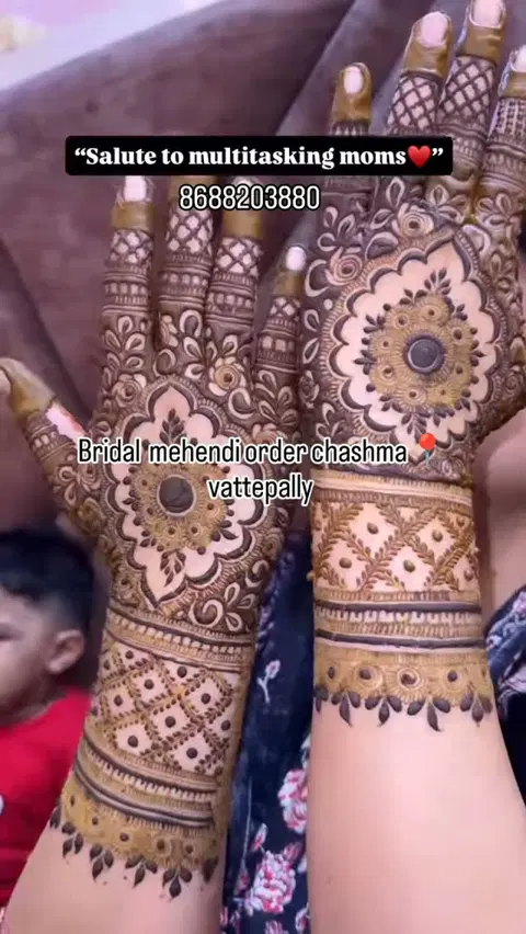 full hand mehndi design