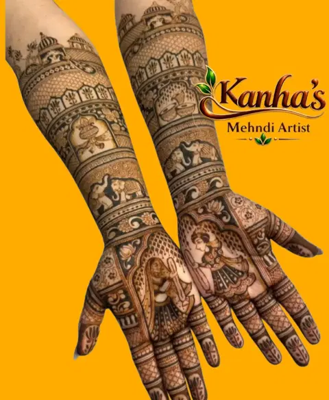 figure front hand mehndi design