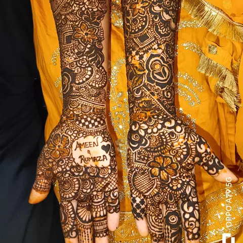 full hand mehndi design
