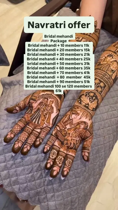 figure front hand mehndi design