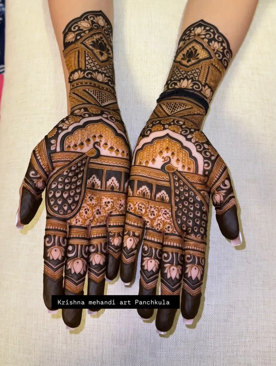 Bridal Back Hand Mehndi Design