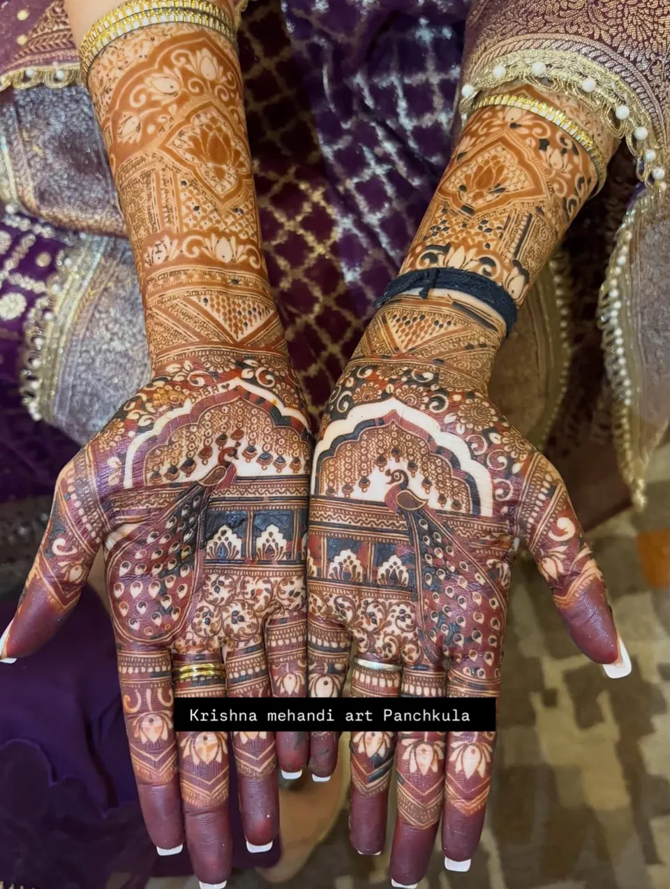 Bridal Back Hand Mehndi Design (2)