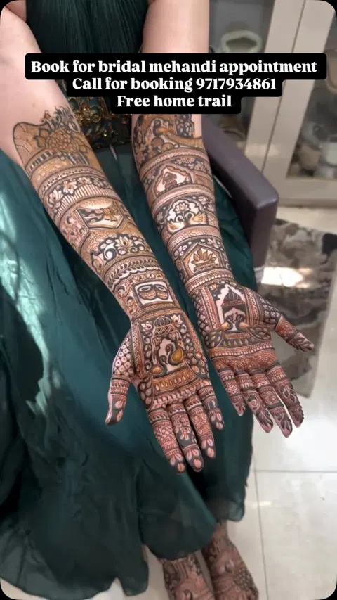 figure front hand mehndi design