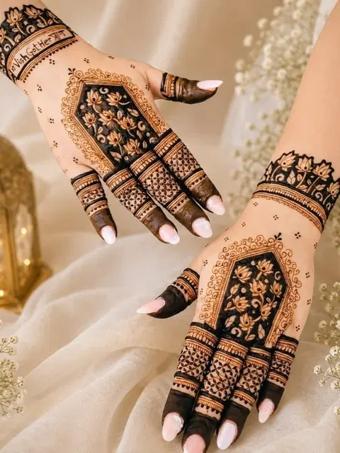 jaal front hand mehndi design