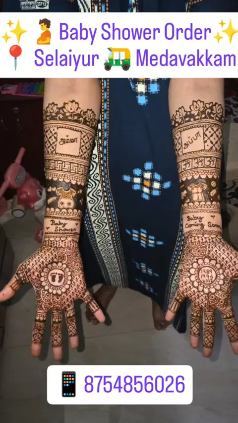 figure front hand mehndi design