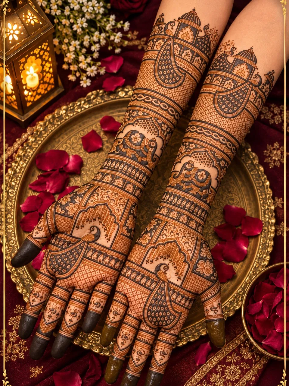 Bridal Full Hand Mehndi Design
