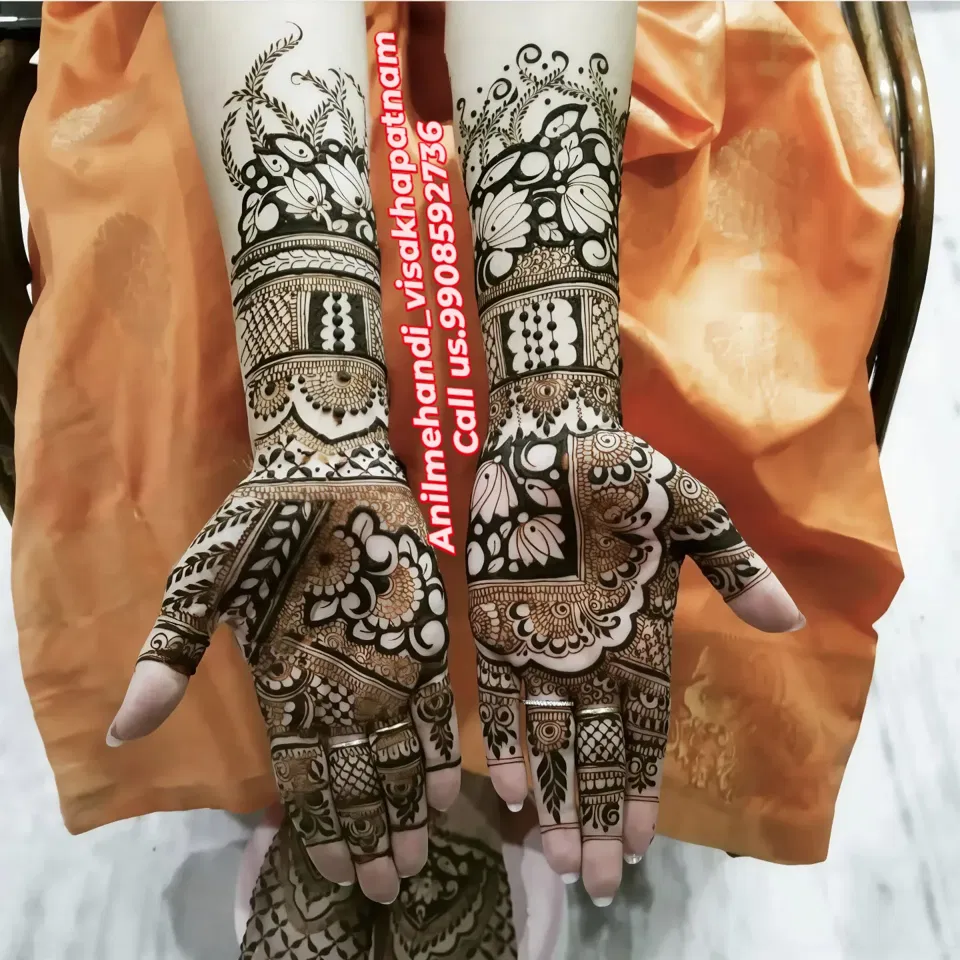 Arabic Bridal Mehndi Design