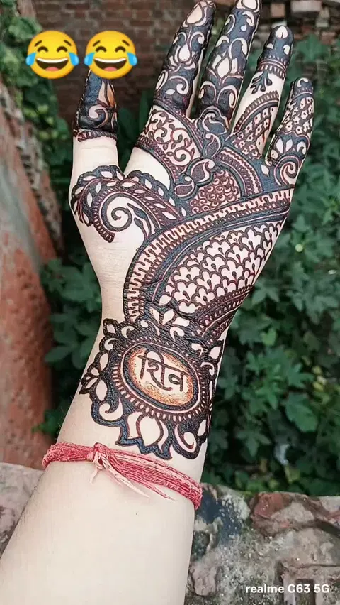 aesthetic full hand mehndi design
