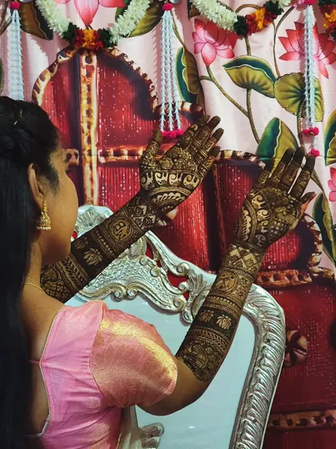 bridal figure full hand mehndi design