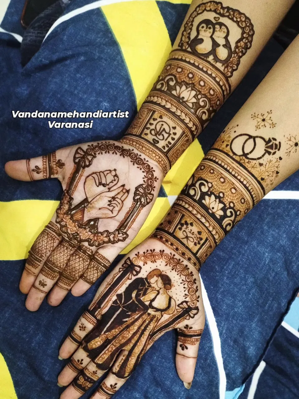 Full Hand Mehndi Design with Figures