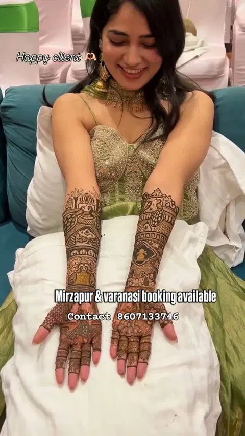 bridal figure full hand mehndi design