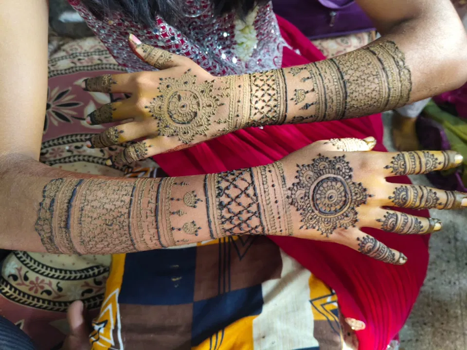 Bridal Back Hand Mehndi Design